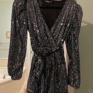Nasty Gal Sequin Romper
